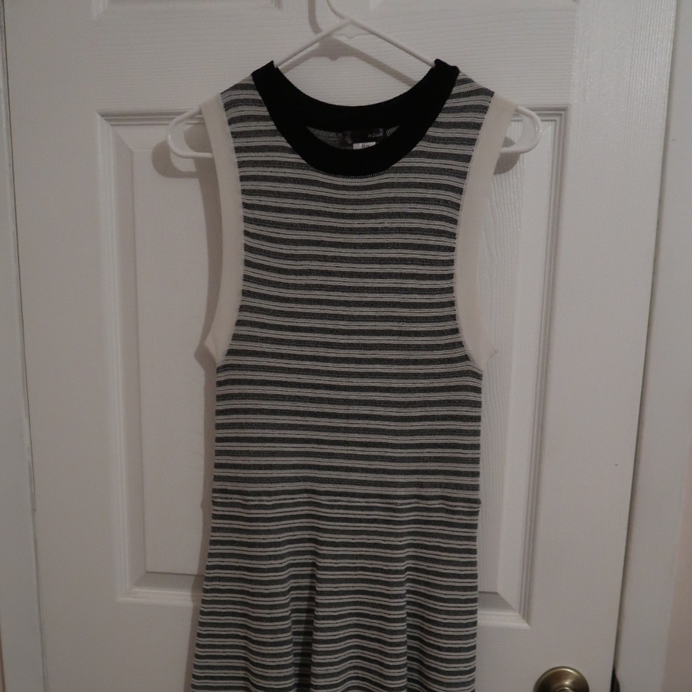 Sleeveless Striped Skater Dress